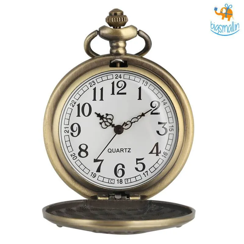 India Souvenir Pocket Watch Keychain