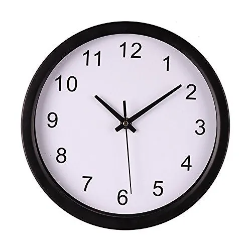 JKIOOW Silent Sweep Modern Graceful Bell Desk Creative Digital Clock (Multicolor)