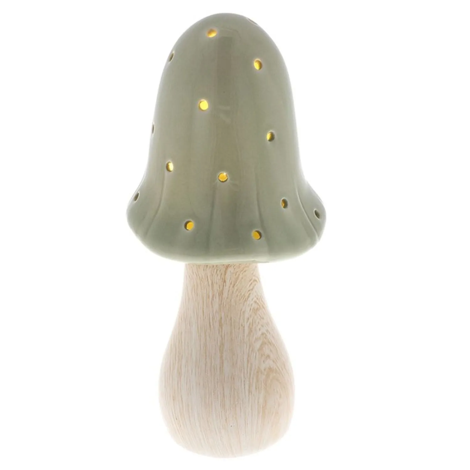 Joe Davies 21cm Mushroom Glow Lamp Medium Sage