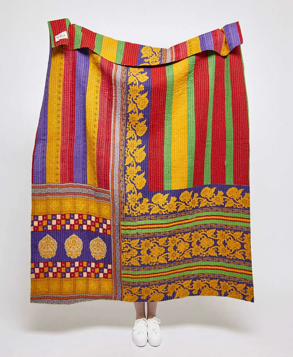 Kantha Quilt Throw - No. 240301
