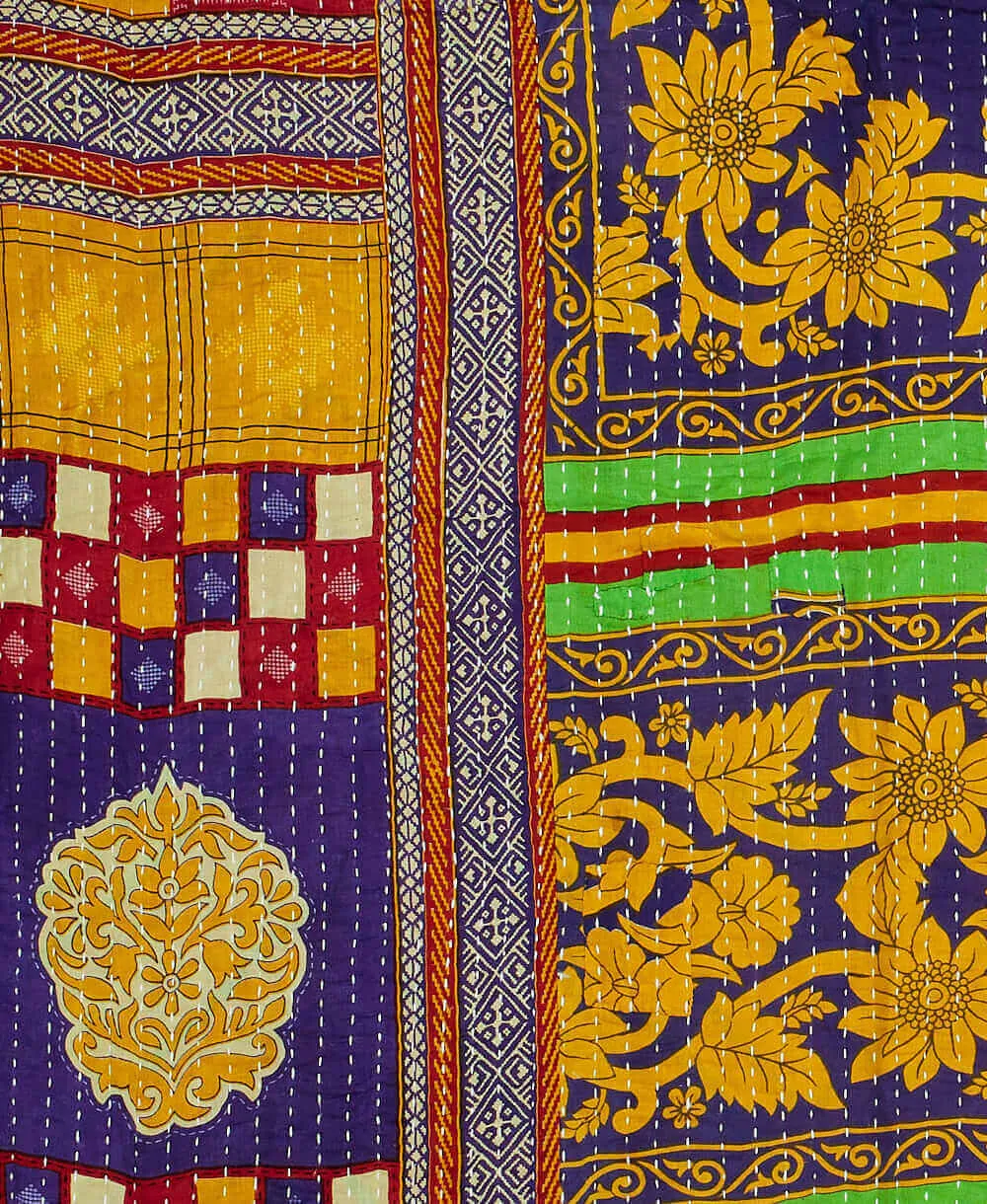 Kantha Quilt Throw - No. 240301