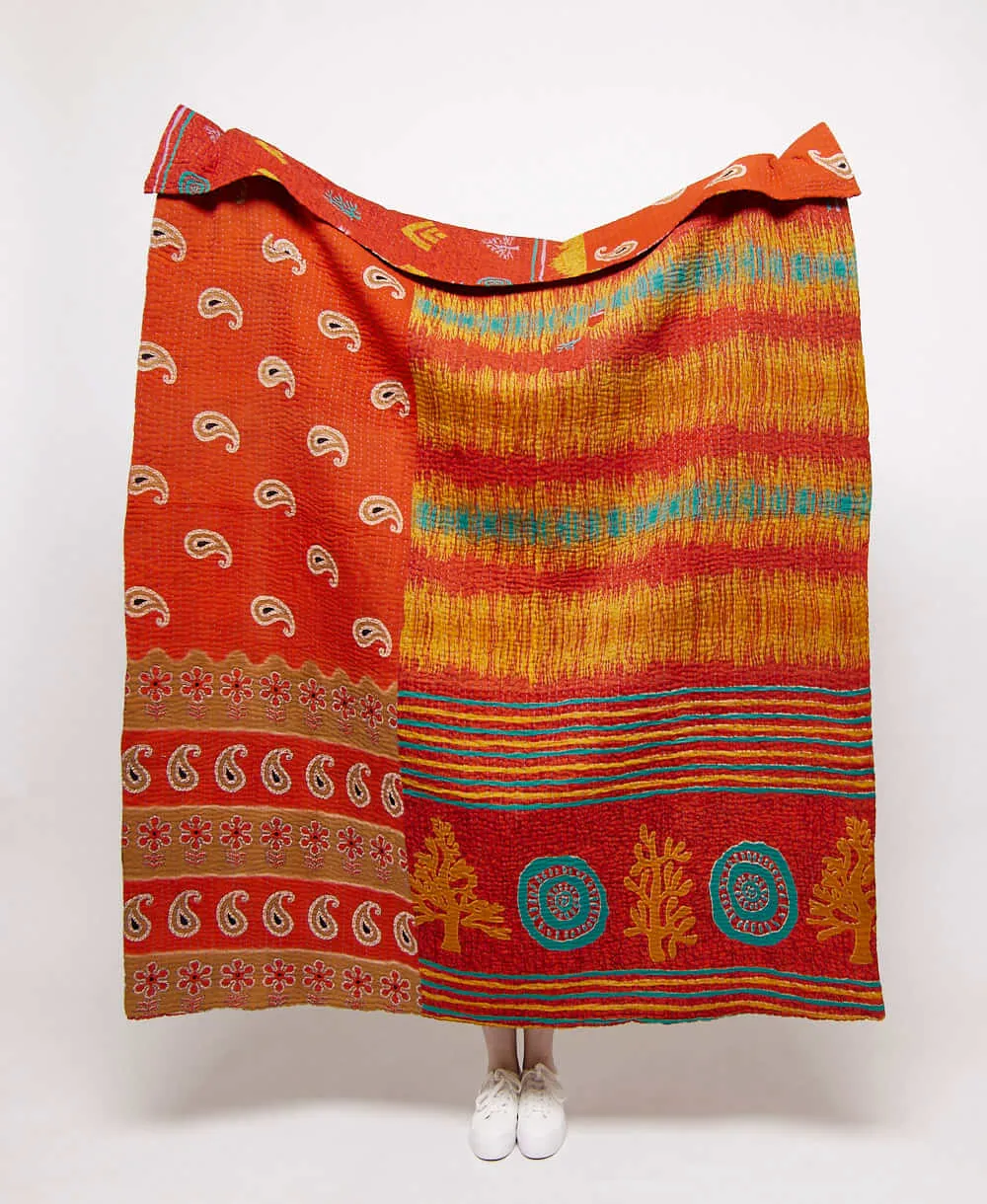 Kantha Quilt Throw - No. 240433