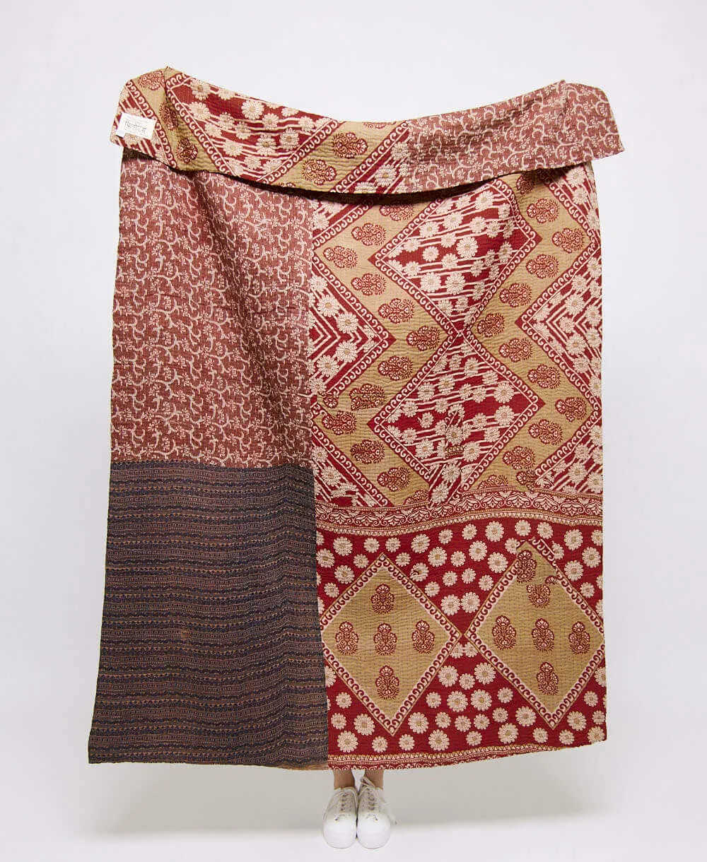 Kantha Quilt Throw - No. 240512