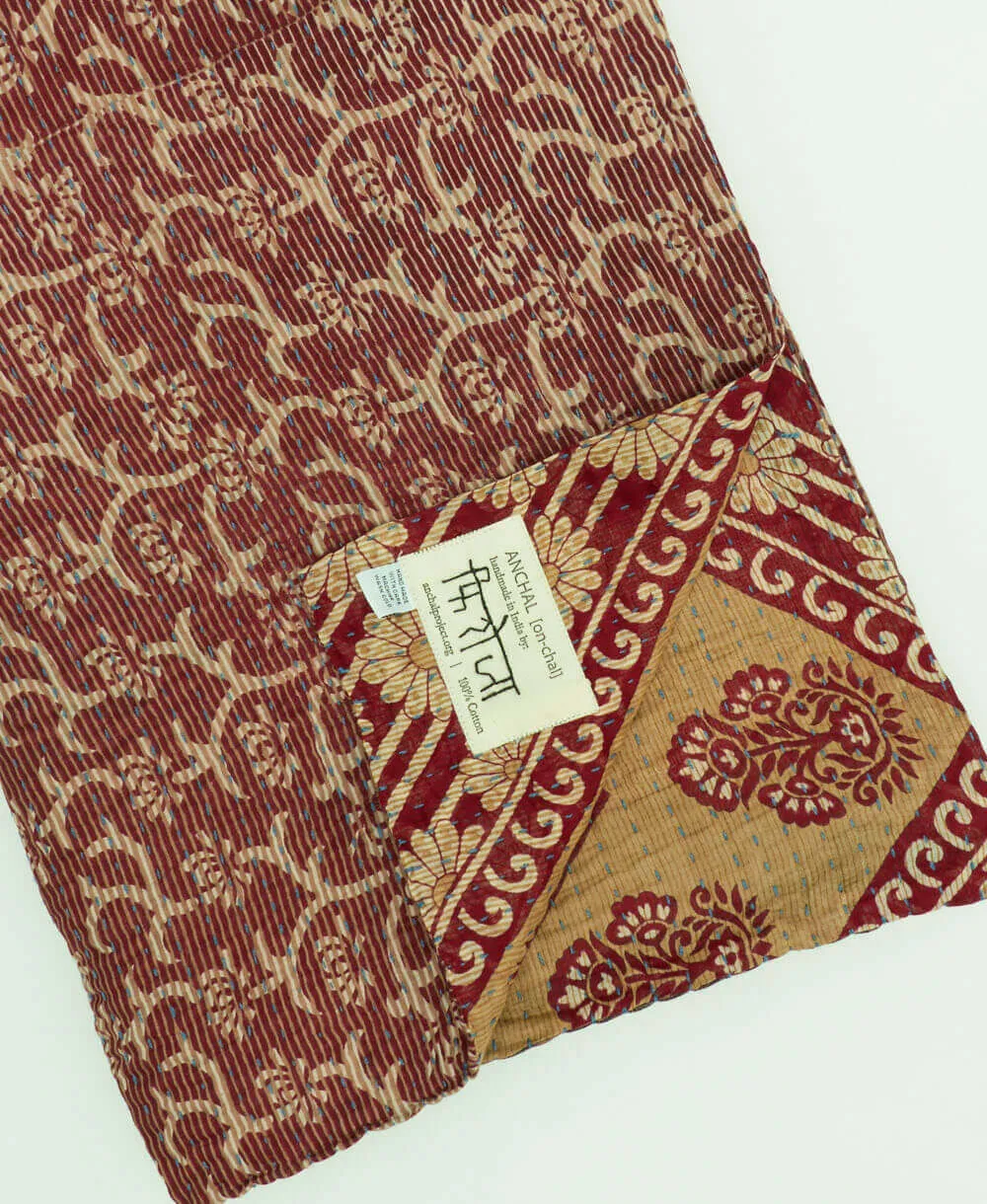 Kantha Quilt Throw - No. 240512
