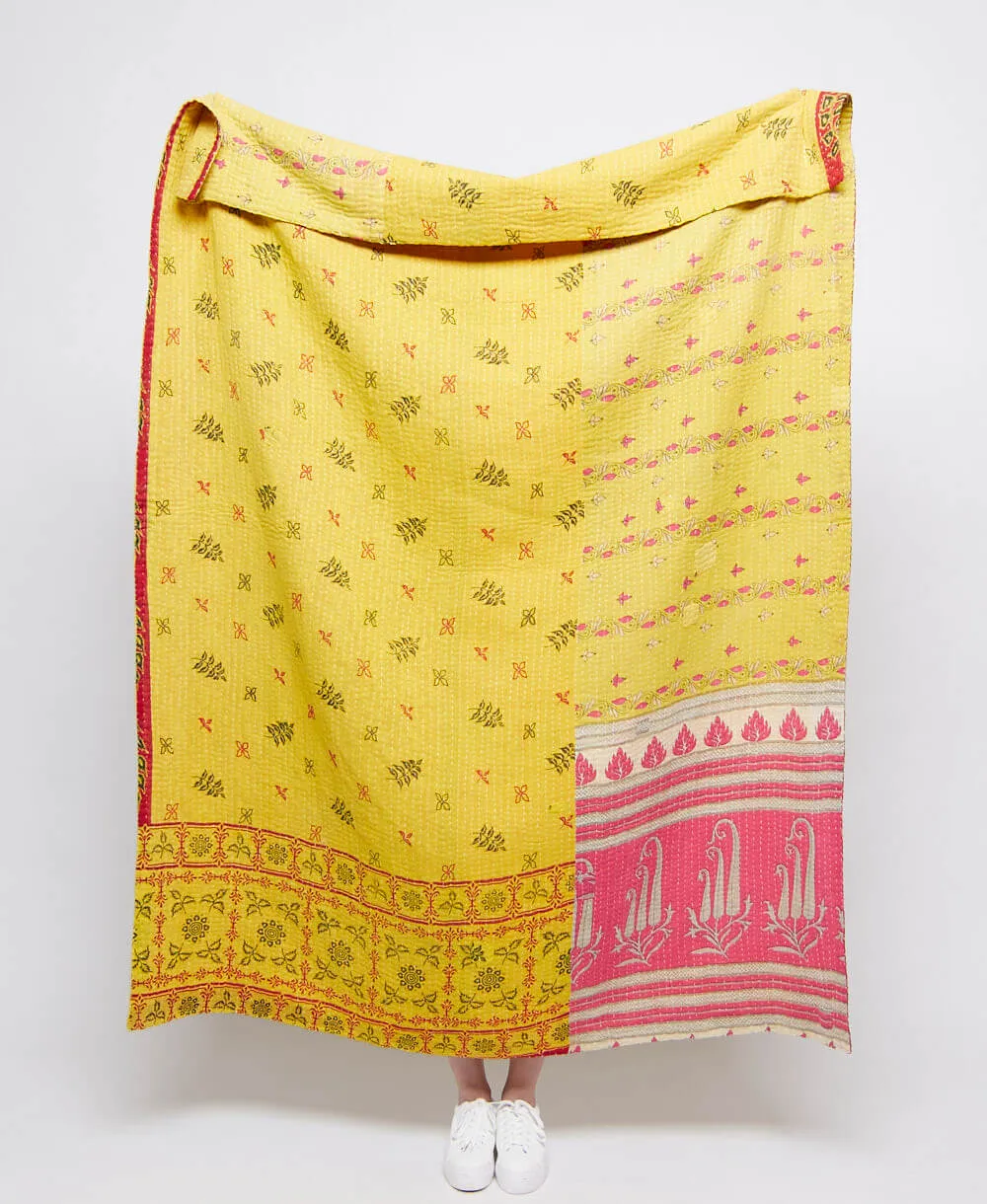 Kantha Quilt Throw - No. 240607