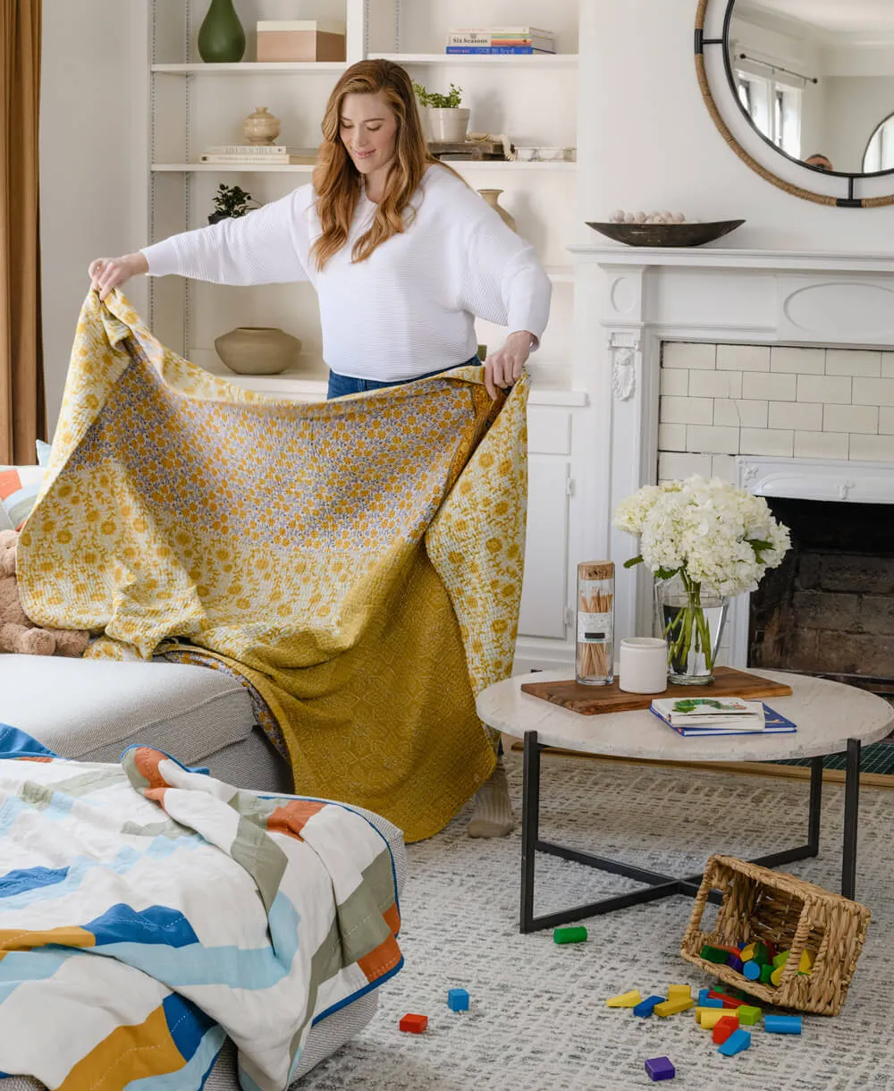 Kantha Quilt Throw - No. 240607