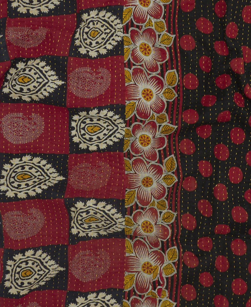 Kantha Quilt Throw - No. 240618