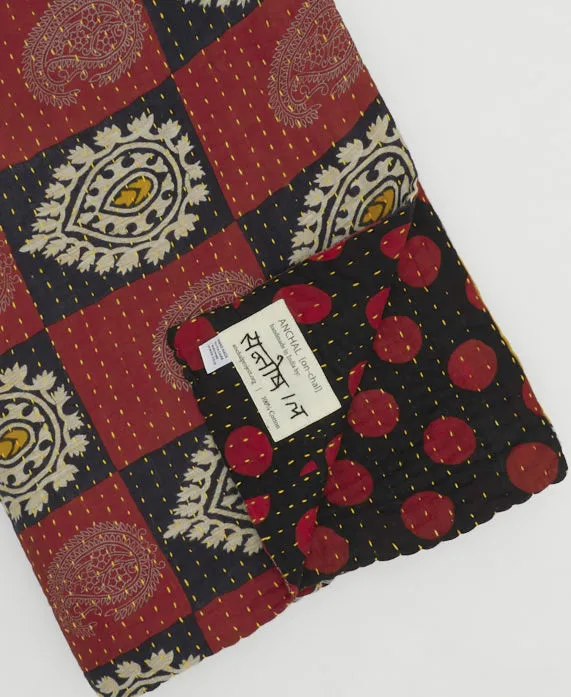 Kantha Quilt Throw - No. 240618