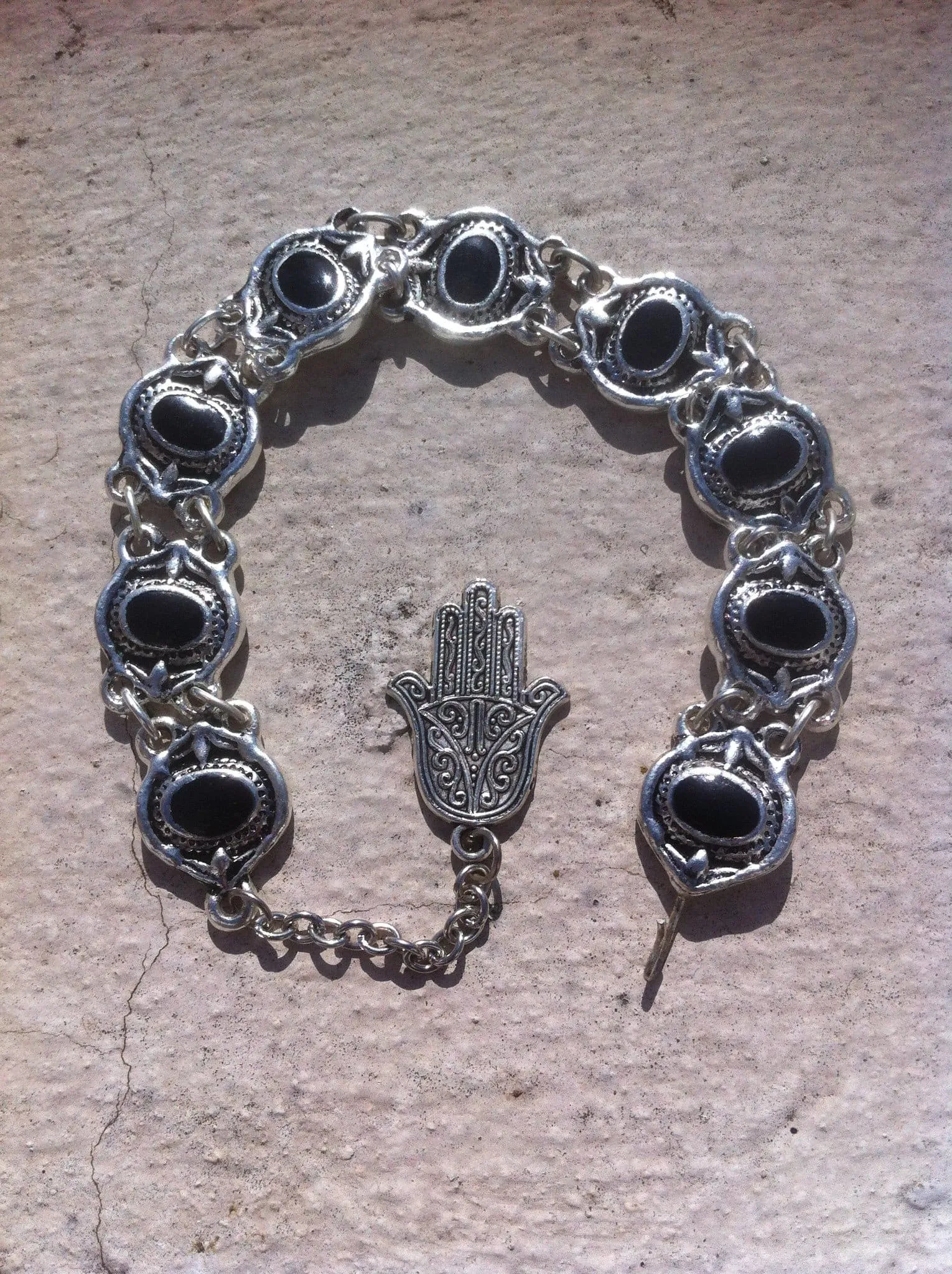 Khmissa Bracelet - Black