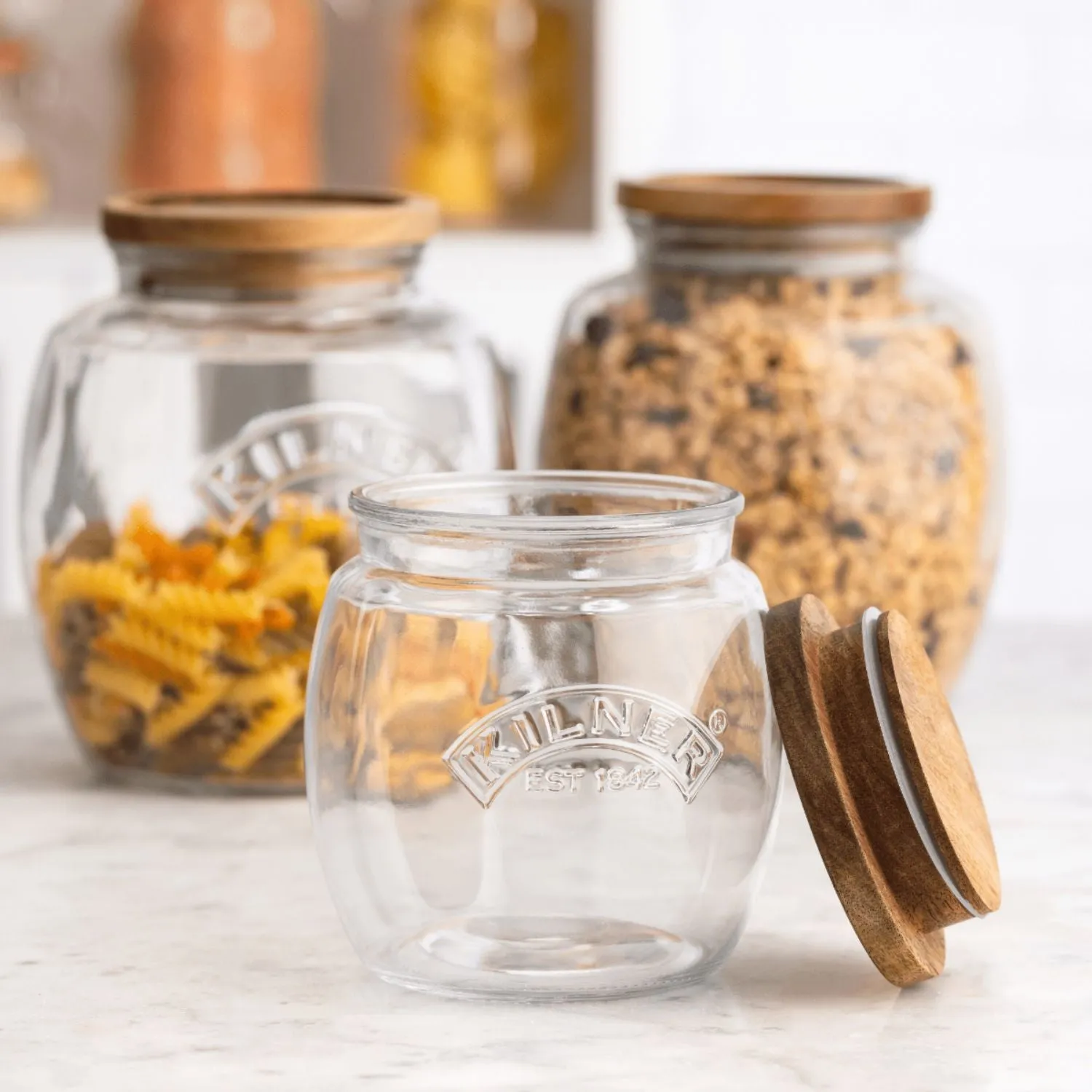 Kilner 2 Litre Universal Jar With Wooden Lid