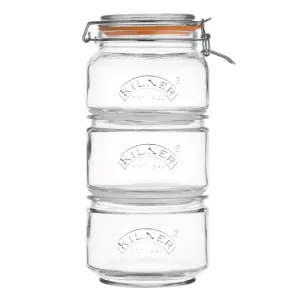 Kilner Stackable Storage Jar Set