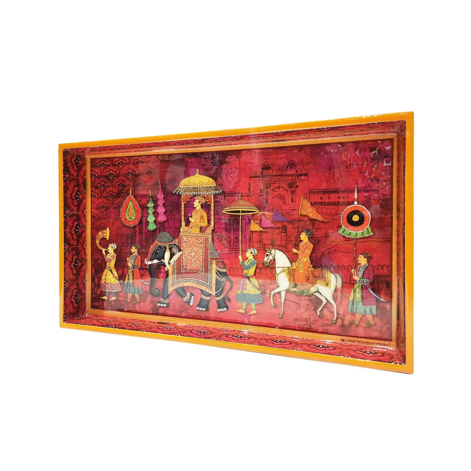 King Procession Rectangle Enamel Small Tray