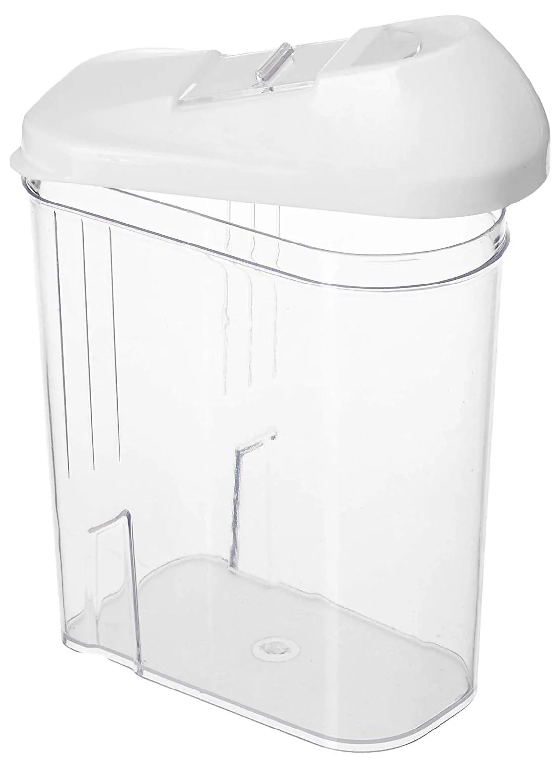 Kuber Industries Plastic Storage container Set with sliding Mouth, Set of 6, 750ml (White) - CTKTC30867