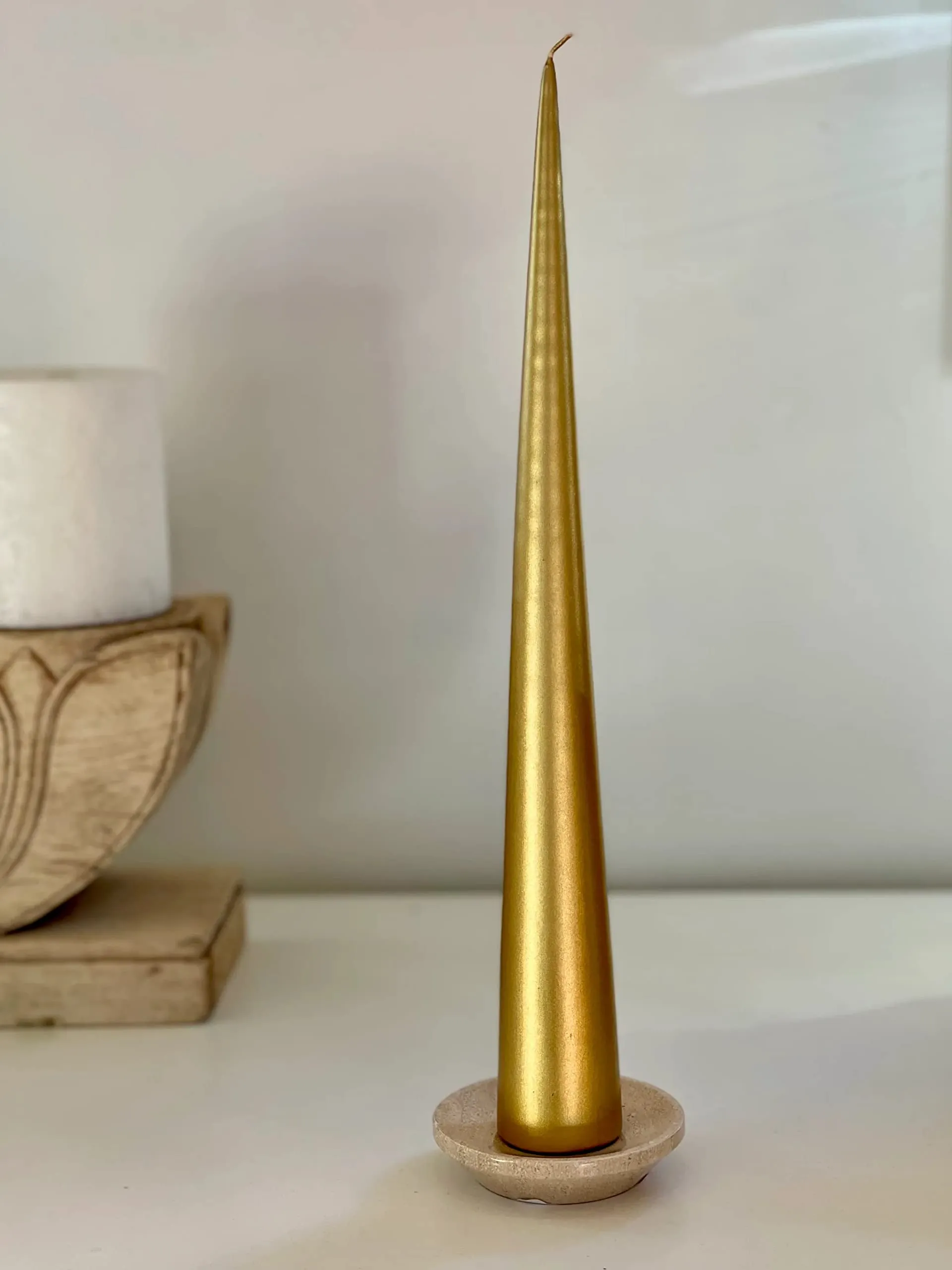 Kween Taper Candle, Party Candles| Diwali Candles l Size- 9" Long (Qty: 6) (Golden & Silver)