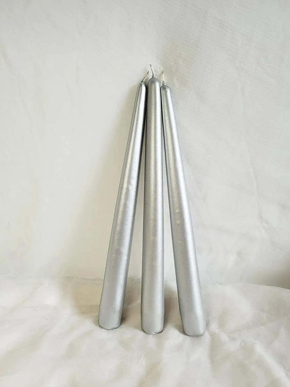 Kween Taper Candle, Party Candles| Diwali Candles l Size- 9" Long (Qty: 6) (Golden & Silver)