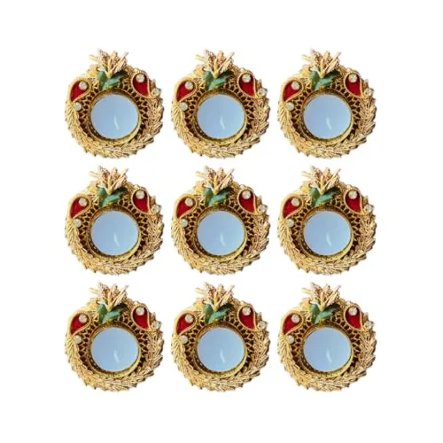 La Home auraTealight Candle || Wax Candle || Diya || Diwali || Christmas || Birthday || Home Decor(Pack of 12)