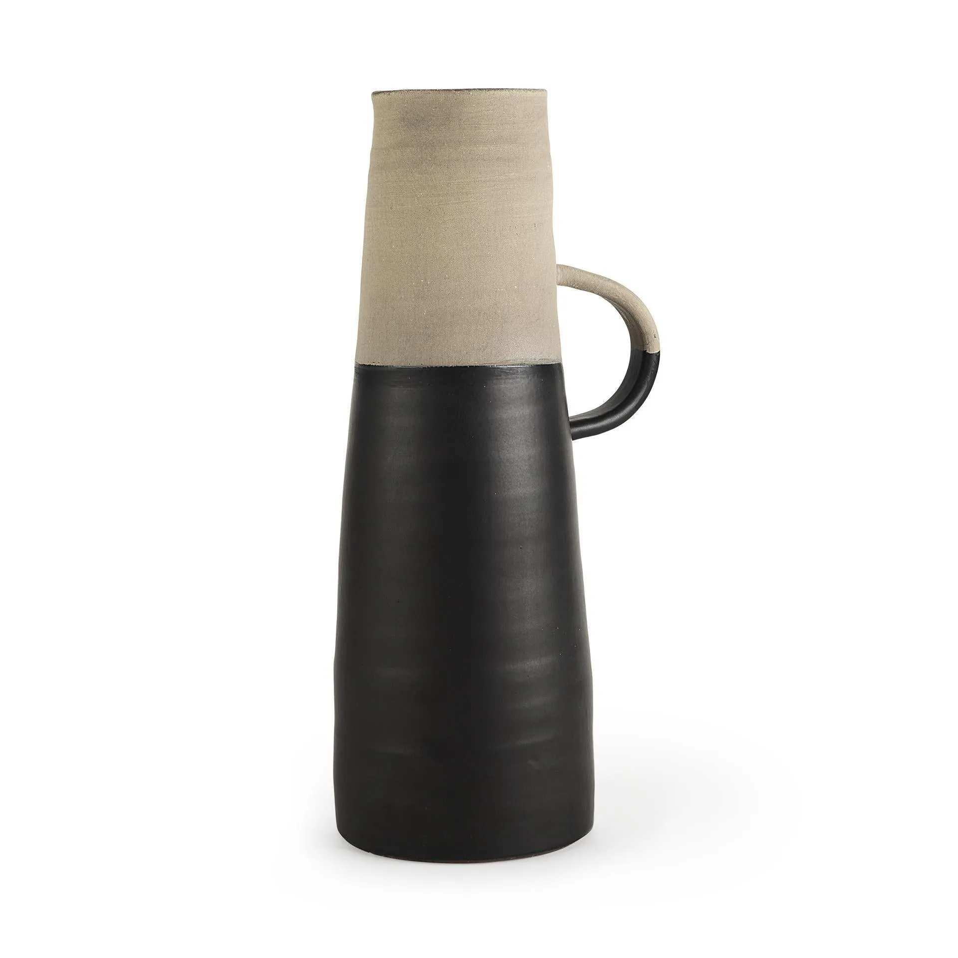 Large Hindley Black Two-Toned Vase