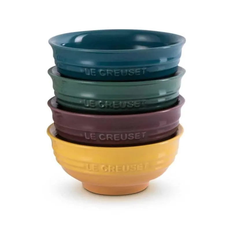 Le Creuset Botanique Mini Bowls 180ml Assorted Colours - Box of 4
