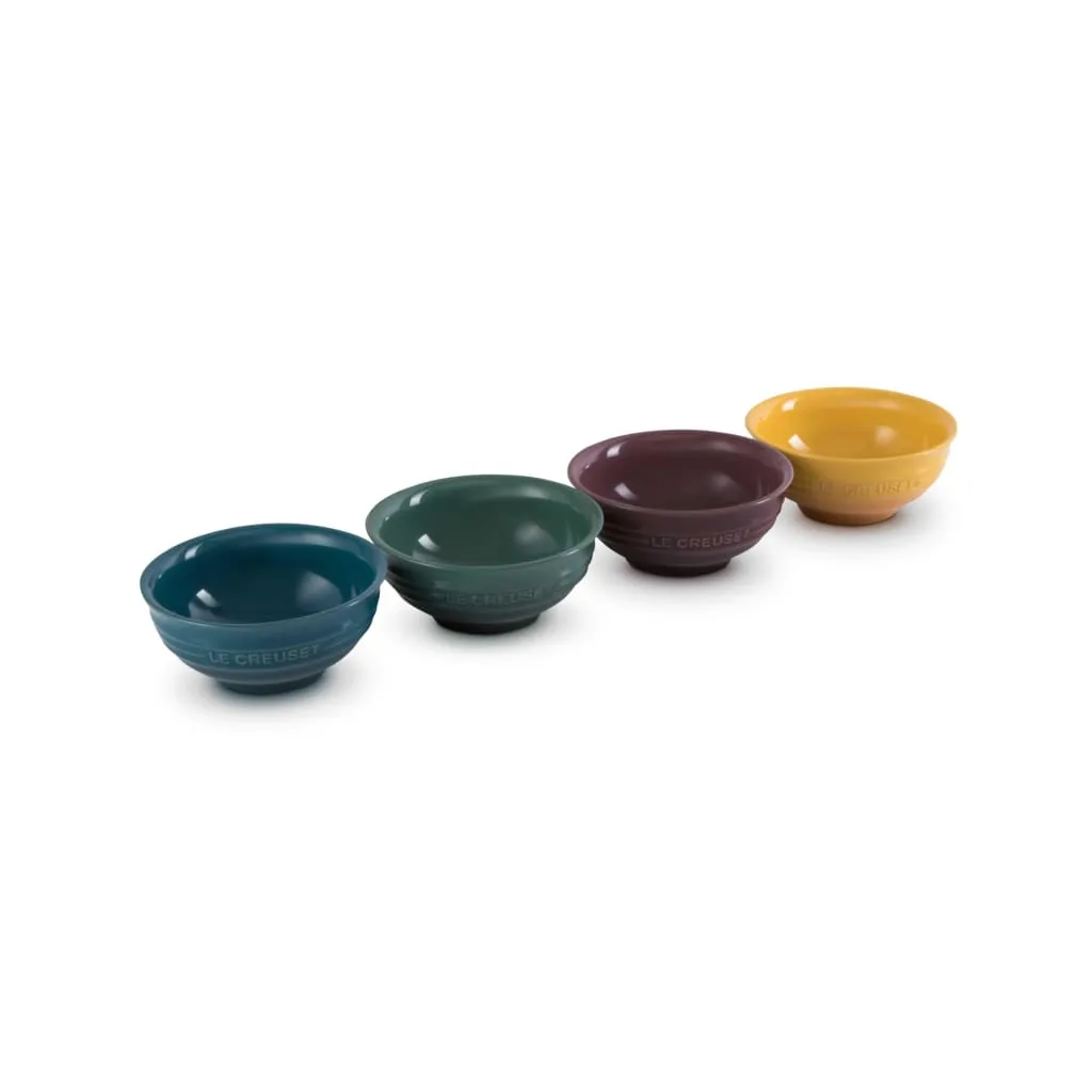 Le Creuset Botanique Mini Bowls 180ml Assorted Colours - Box of 4