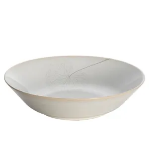 LEAF Stoneware - White Silk Pasta Bowl