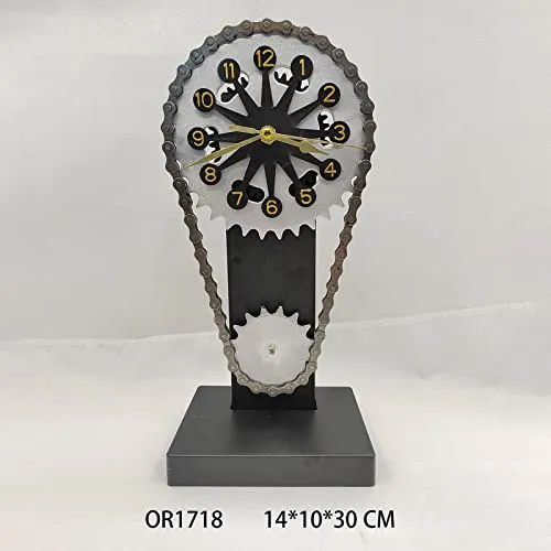 LICHTS Digital Clock Figurine PVC Art Metal Modern Living Room Home Table Decor