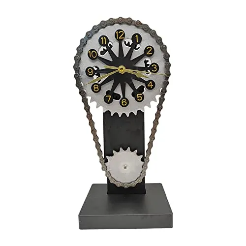 LICHTS Digital Clock Figurine PVC Art Metal Modern Living Room Home Table Decor