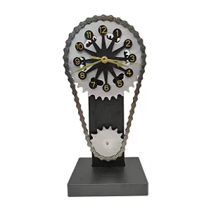 LICHTS Digital Clock Figurine PVC Art Metal Modern Living Room Home Table Decor
