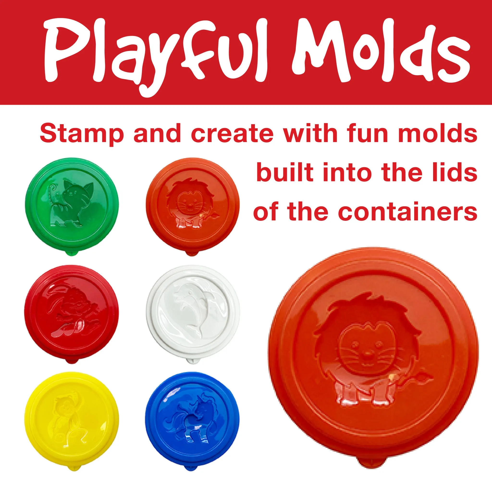 Little Creatives 6 Super Soft Modeling Dough - #370816
