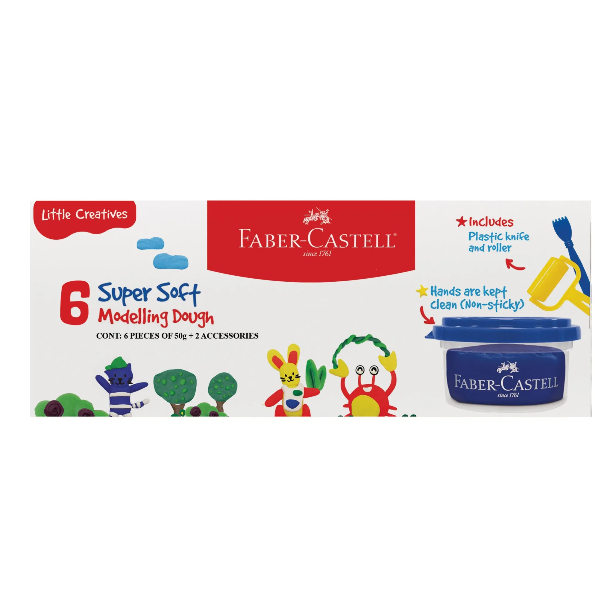 Little Creatives 6 Super Soft Modeling Dough - #370816