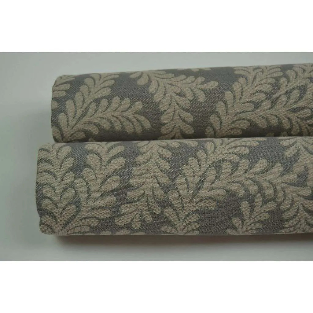 Little Leaf Charcoal Grey Fabric