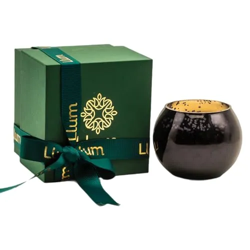 Llum Royal Oud Scented Soy Wax Candle, Decorative Glass Jar, Ideal for Home Decor, Gifts, Aromatherapy, 160gm, 35 Hour Burning (Pack of 1)