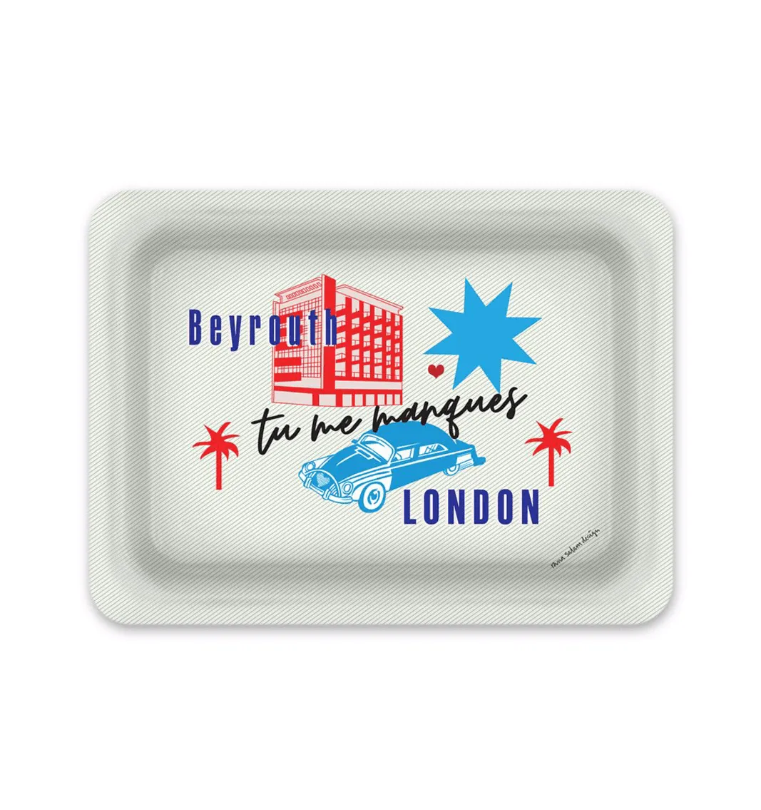London-Beyrouth Tray