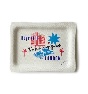 London-Beyrouth Tray