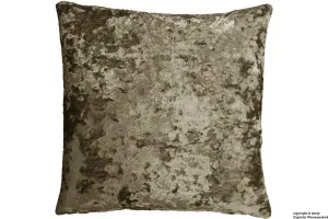 London Crushed Velvet Cushion - Liquer