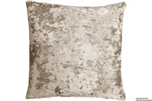 London Crushed Velvet Cushion - Moonlight
