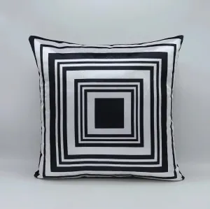 Luxury Black And White Velvet Cushions Cover 16″ x 16″ 1040509