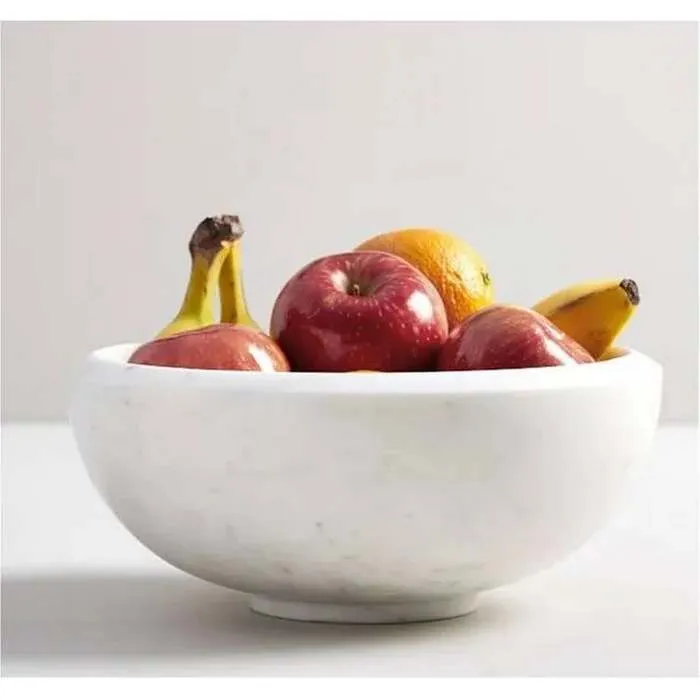 Marble Serving Bowl Grey