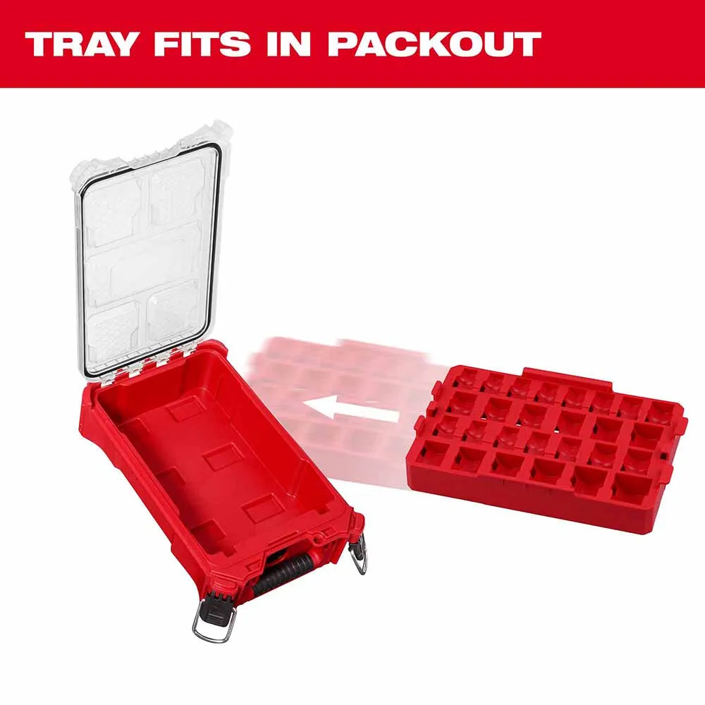 Milwaukee 49-66-6834 Shockwave Impact Duty Socket 1/2" Drive 27-Piece MM Tray Only