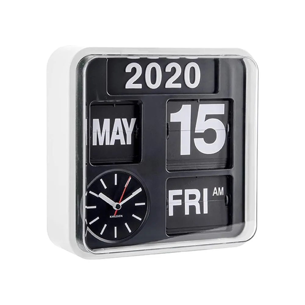 Mini Flip Clock – White