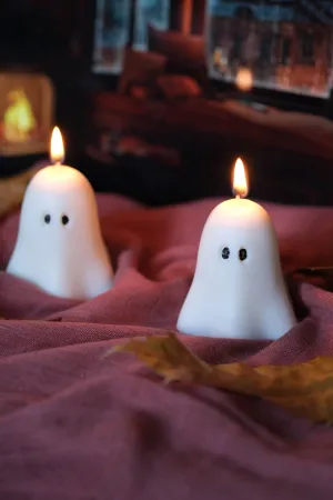 Mini Pastel Pink Ghost Candles