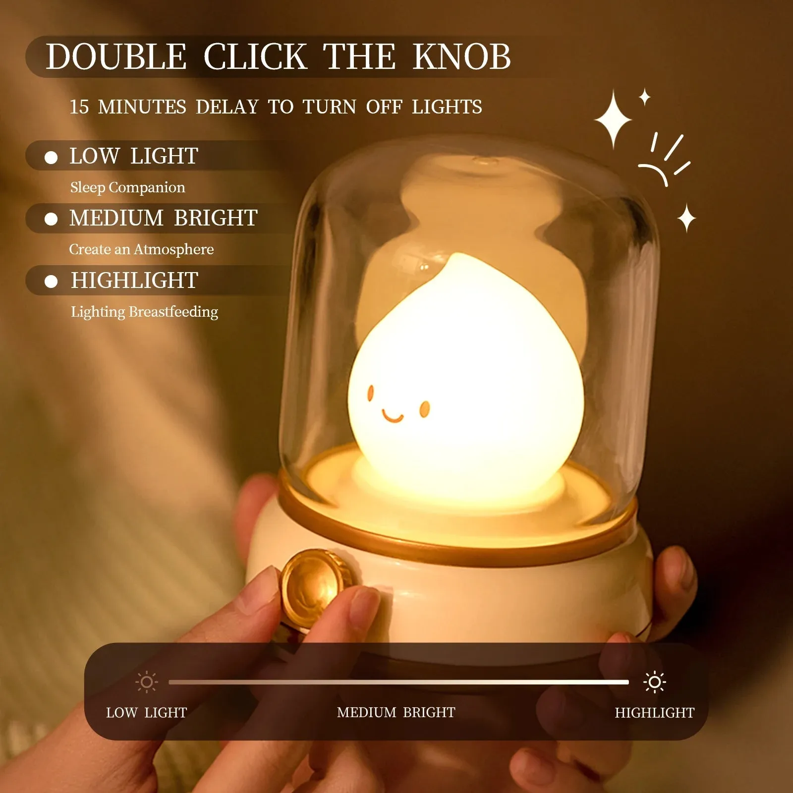 Mini USB Rechargeable LED Night Lamp