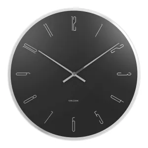 Mirror Numbers Wall Clock - Black (40cm)