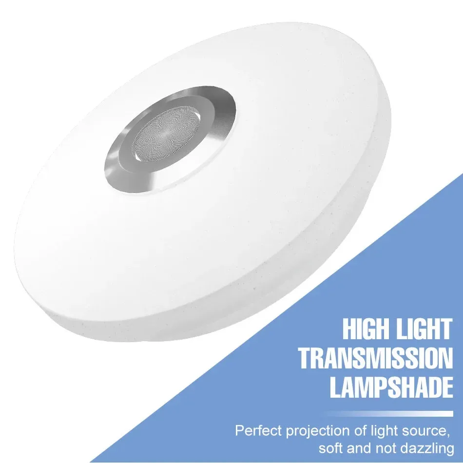 Modern Ceiling Lamps RGB Dimming Home Lighting APP Bluetooth Music Light.