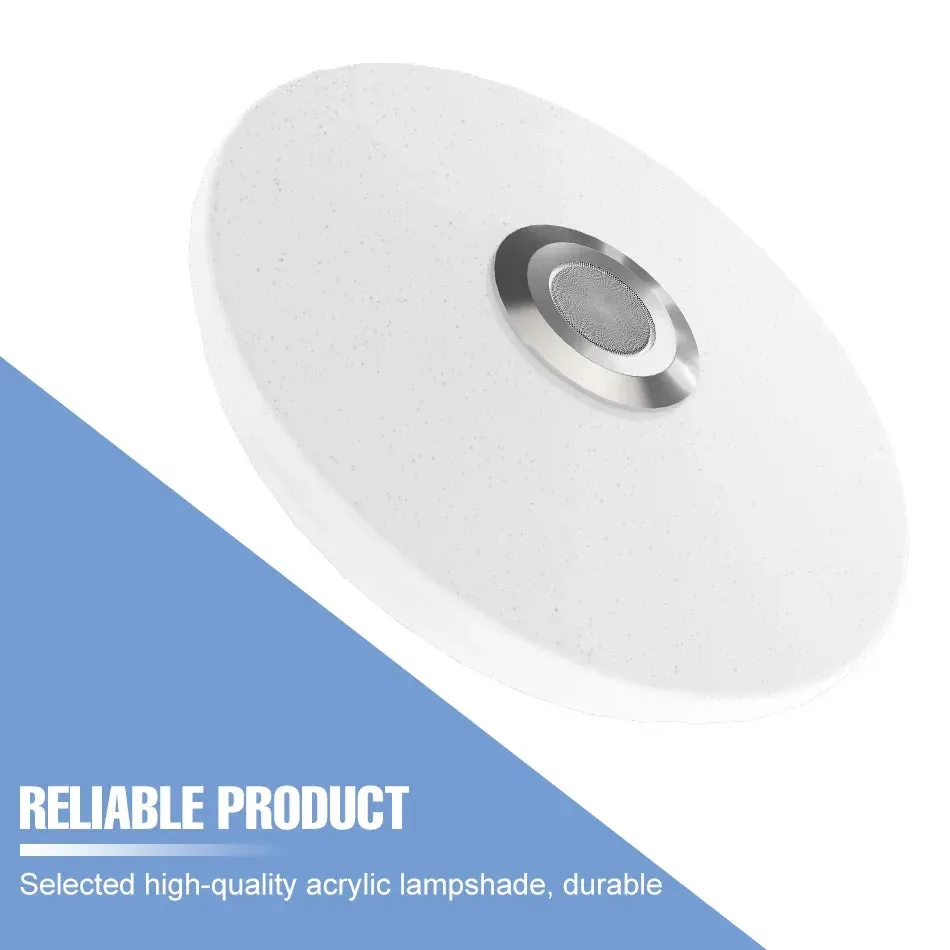 Modern Ceiling Lamps RGB Dimming Home Lighting APP Bluetooth Music Light.