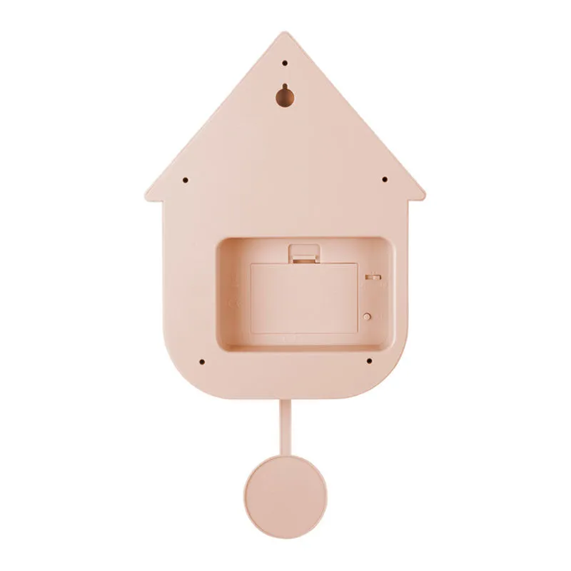 Modern Cuckoo Wall Clock - Light Pink