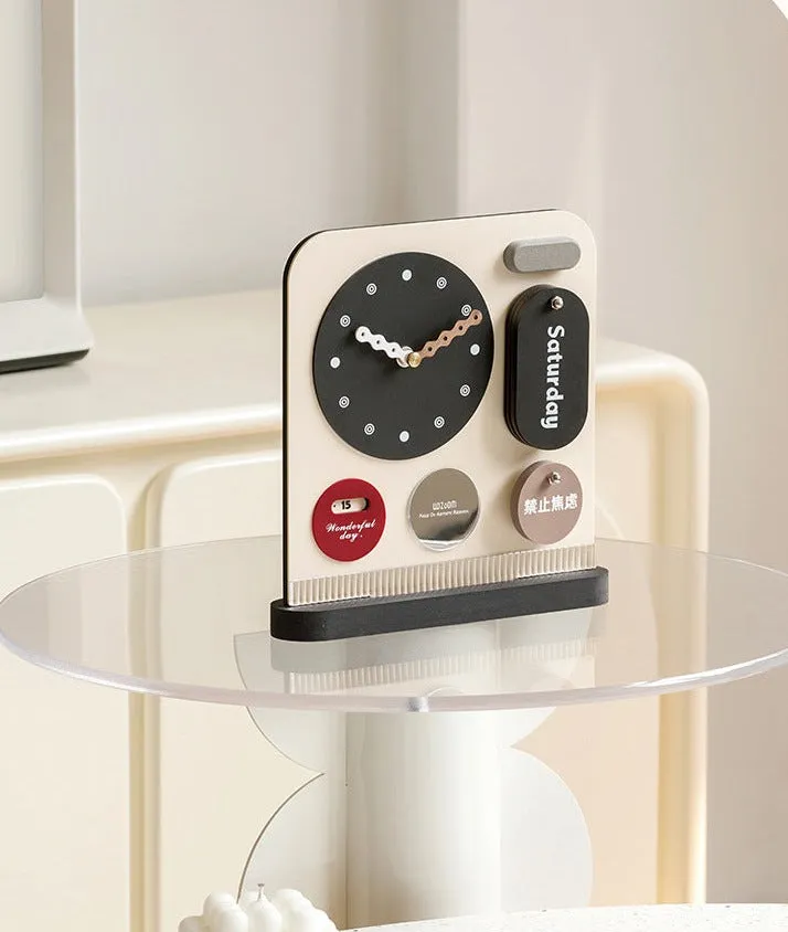 Modern Home Decoration Desktop Clock for Living Room
