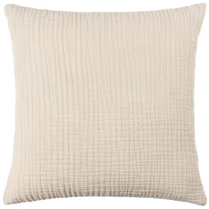 Muslin Crinkle Cotton Scatter Cushion Cover 45 x 45cm - Cream