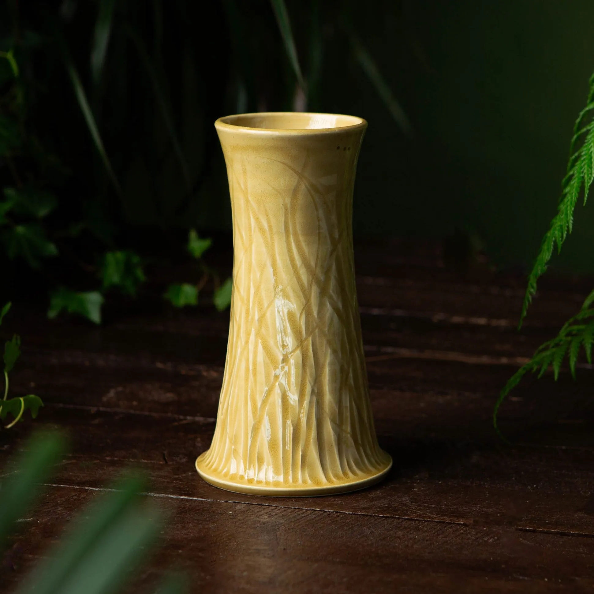 Mustard Forrest Vase