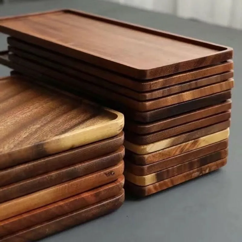 Natural Wooden Tray - Rectangular Plate