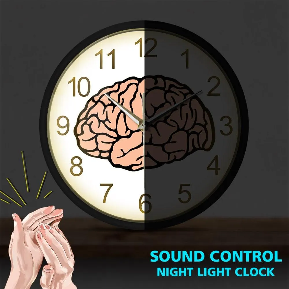 Neurologist Sound Activated Wall Clock for Doctors Office Wall clock gift for surgeon wall clock gift for neurologist office
